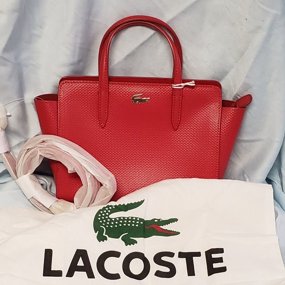 LACOSTE Shoulder Bag in RED